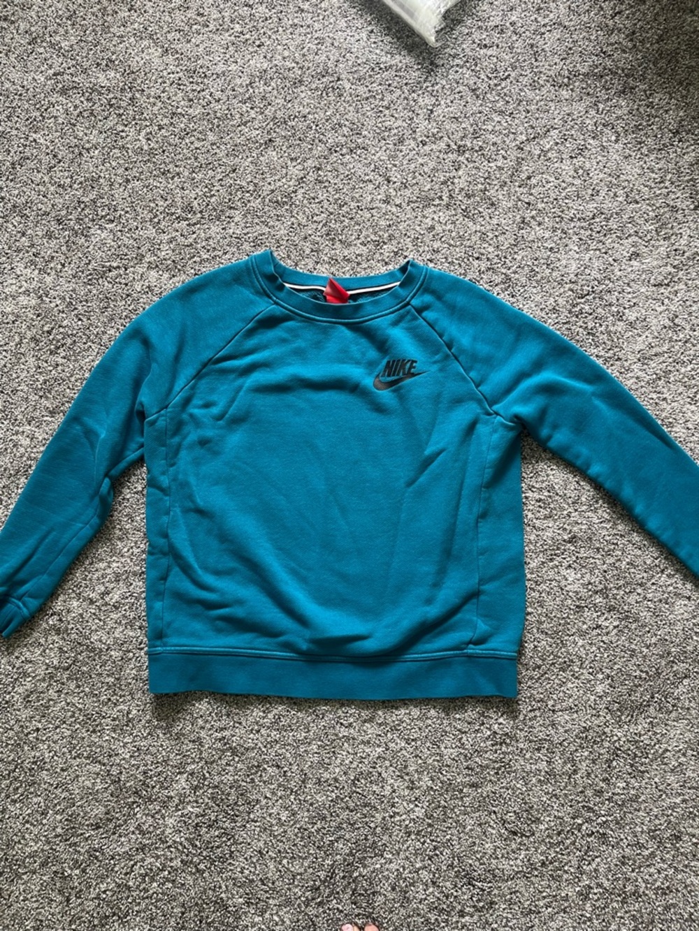 Nike Teal Blue Crewneck Sweatshirt with Black Logo